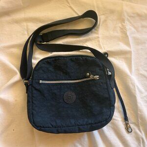 Kipling Navy Crossbody Bag – Lightweight Nylon Travel Purse